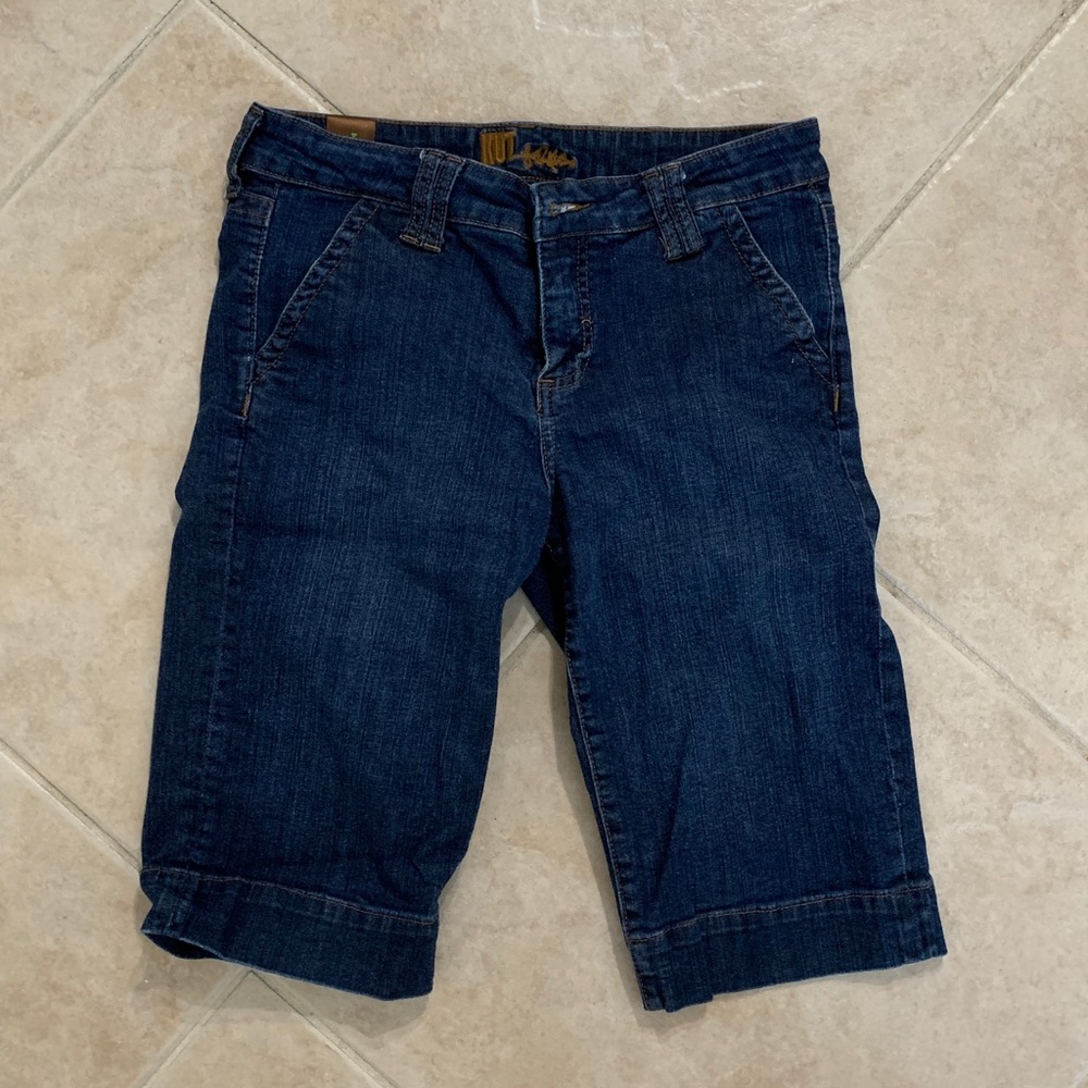 dark blue Jean shorts